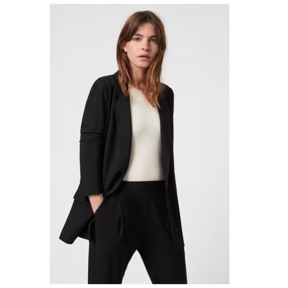AllSaints Aleida Jersey Blazer Size US/2 - Picture 1 of 11